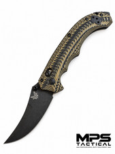 Benchmade 865BK-01 Mini Bedlam Black Class S90V Tactical Folding Knife USA picture