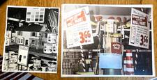 Vintage 1970s DEFUNCT BENNY'S Retail Store TWO ORIG PHOTOS OF PAINT DISPLAY picture