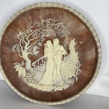 Incolay Stone Plate The Kiss Sculputured by Roger Akers Plate No 06971 picture