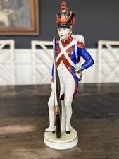 Original German Sitzendorf Napoleonic French Soldier c1920s MINT picture