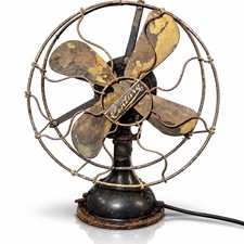 Antique Century Electric S3 Model 15 Brass Blade Fan 110V Early 1900s picture