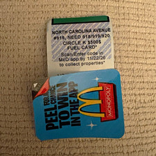 McDonald's Monopoly Peel To Win 2026 UNREDEEMED In The App Promotional picture