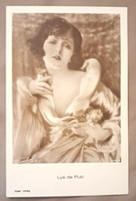 LYA DE PUTTI, Silent Film Actress, SULTRY VAMP POSE IN RISQUE GOWN, ANTIQUE PC picture