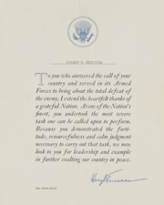 Harry S. Truman WWII Service Thank-You Letter to Robert S. Jenning 8