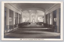 RPPC Mt Washington Hotel Lobby Hallway Bretton Woods NH 1931 Postmark picture