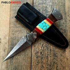 Outstanding Custom Handmade Damascus steel Hunting  BOOT Knife | Multi Handle  picture