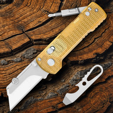 Oknife Otacle U1 Pro Folding Knife SK5 Steel Blade Amber PEI Handle U1PROPEI picture