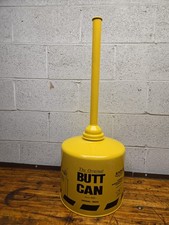 Eagle 1200YELLOW Yellow All Metal Galvanized Steel Original Butt Can 5GAL NEW picture