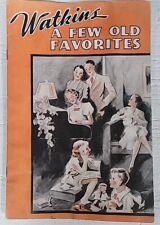 Watkins - A Few Old Favorites Vintage Watkins Products Songbook Advertising Book picture