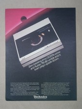 1980s TECHNICS Turntable SL 10 Unique Coreless Enclosed Vintage Poster Print Ad picture
