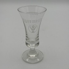 Vintage Jagermeister 2CL Shot Glass, Fluted, Stemmed, Footed picture