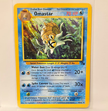 Pokémon Fossil 1st Edition Omastar 40/62 1999 WOTC English Ken Sugimori picture