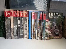 TRAINS & TRAINS ILLUSTRATED Magazine LOT of 23 – Railroads, Steam, Diesel picture
