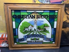 Vintage 1982 Christian Brothers Centennial Bar Advertising Mirror 20x24 picture