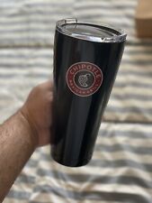Chipotle Metal Sip Cup Large 2018 Exclusive Workers Only Cup W/Straw picture