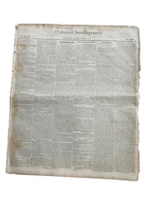 1826 National Intelligencer Newspaper Lot Washington DC Congress Slavery Adams E picture