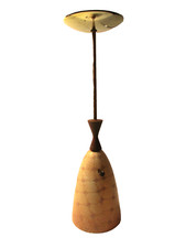 Vintage MCM Lightcraft Of California Pendant Hanging Lamp Light Swag Add 2 picture