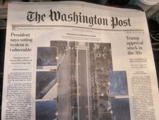 The Washington Post Friday July 17, 2026 Trump approval stuck in the 30s picture