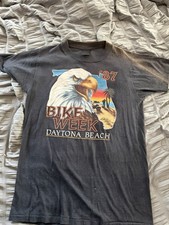Vintage 1987 Harley Davidson 3-D  Daytona Bike Week Tshirt picture