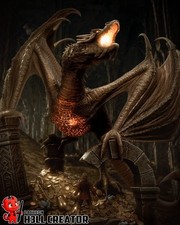 1:8 Smaug The Hobbit Fan Art UNPAINTED High Quality Garage Kit picture