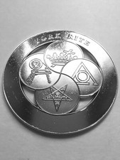 Masonic  Metal Chrome York Rite Auto Car Emblem picture