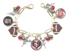 SF 49er’s NEW 2026 Custom Made Charm Bracelet. picture