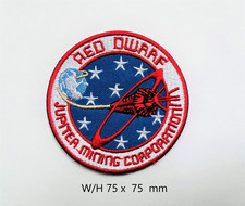 RED DWARF embroidered Patch sew on iron on Patches transfer clothes applique picture