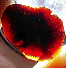 RARE GEM DARK RED ORANGE UVITE TOURMALINE W/ QUARTZ BRUMADO MINE, BAHIA, BRAZIL picture