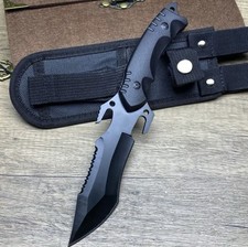Knife Outdoor Fixed Blade Hunting Hiking Tactical Camping Craft Straight New  picture