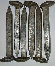Lot Of 6 Vintage Railroad Spikes 🔥clean- ready for your project🔥 5