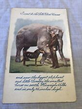 Sells Floto Circus Elephant/Horse Jefferson Texas printed 1907 Marshall embossed picture