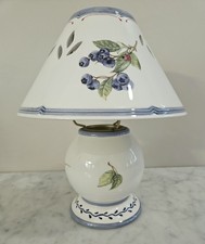 Villeroy & Boch Cottage Candle Lamp Shade & Base Porcelain Berry Leaf Motif  picture