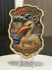 🔥 RARE /SOUGHT 🔥UNIVERSITY OF MIAMI CHALLENGE COIN MIAMI DADE SHERIFFS OFFICE picture
