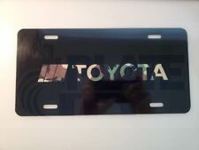 Toyota Retro Metal Plate novelty vanity Camo black plate picture