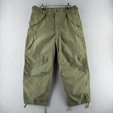 Vintage 50s Military Pants Mens Medium Short Korean War Cargo M-51 Field Baggy picture