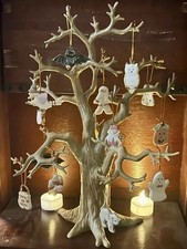 Original 2004 Lenox Halloween Trick or Treat Tree Set - 14pc Box 24K Gold EXTRA picture