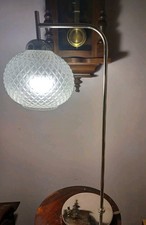 VTG Mid-century Style Arch Lamp, Pineapple Globe Mint Condition J Neck Arm picture