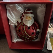Home Reflections Ceramic LED Santa Luminary Boxed picture