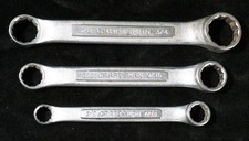 Vintage Craftsman V Series Short Double Box-End 12 Point Wrenches Set of 3 (B8) picture