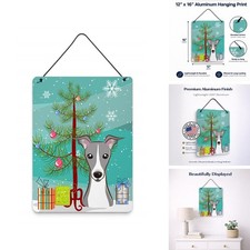 Caroline's Treasures BB1608DS1216 Christmas Tree Italian Greyhound Sign 12x16 picture