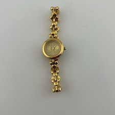 UNTESTED Vtg Disney Mickey Mouse Watch Seiko ALBA Gold Tone Ladies Bracelet 90s picture