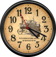 Pitts Agricultural Works Buffalo NY Portable Steam Engine Retro Sign Wall Clock picture