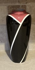 Carol McDonough Art Deco Cylinder Vase - black, pink and white picture