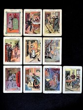 1908 SHERLOCK HOLMES complete 10 Card Set ULTRA RARE must READ picture