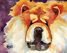 Chow Chow Dog 11x14 signed art PRINT from painting RJK picture