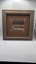 Vintage Hand Woven Navajo Yei-be-chai Miniature Rug Framed Art - Elouise Bia picture