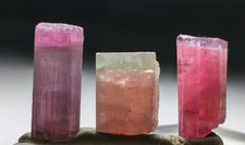 Bi colour terminated tourmaline crystals - 37 Carats picture