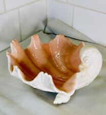 Vintage MCM Fitz & Floyd Seashell Footed Large Clamshell Bowl  / Dish picture