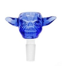Primium 14mm Thick Glass Blue Yoda Bong Bowl for Water Filter Glass Bong picture