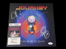 Neal Schon Jonathan Cain Arnel Pineda Journey Signed Autograph 11x11 Photo JSA picture